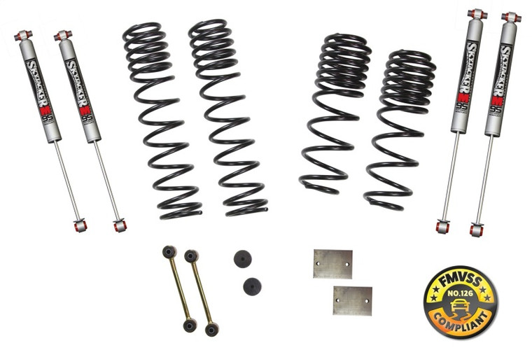 Skyjacker Long Travel 2 Stage 1in-1.5in Coil System 2018 Jeep Wrangler JL 4 Door 4WD (Non-Rubicon)