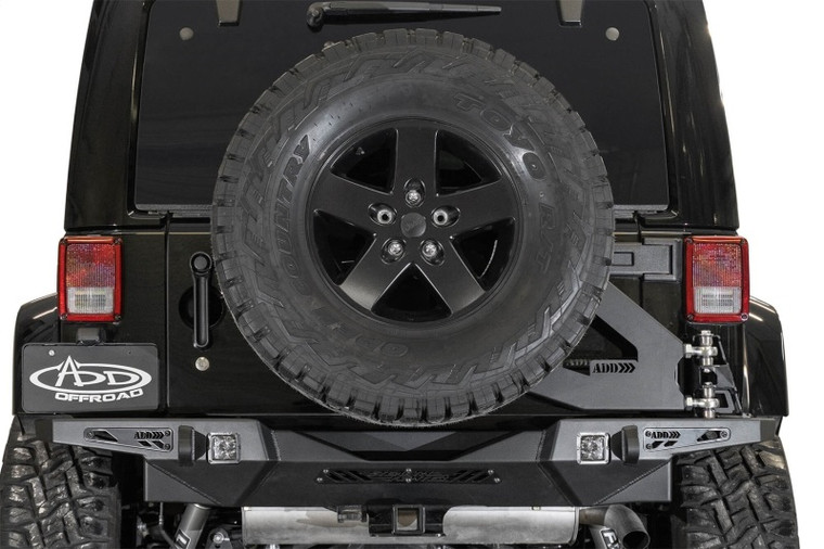 Addictive Desert Designs 07-18 Wrangler JK Stealth Fighter Tire Carrier (Req Stealth Fighter Bumper)