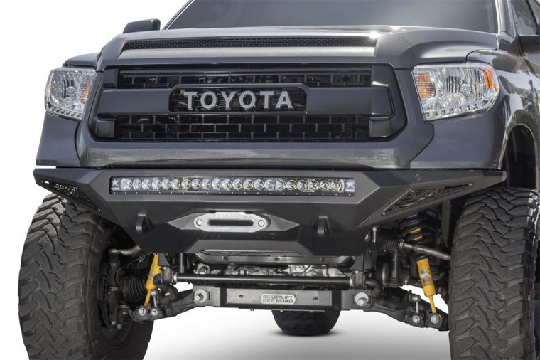 Addictive Desert Designs 14-18 Toyota Tundra Stealth Fighter Front Bumper w/Winch Mount & Sensors