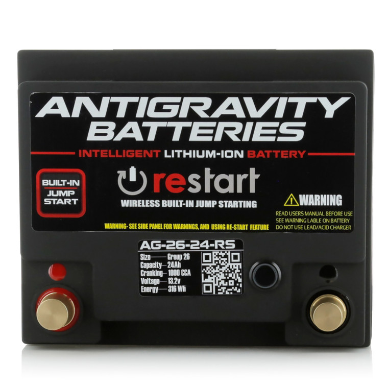 Antigravity H6/Group 48 Lithium Car Battery w/Re-Start AG-H6-60-RS