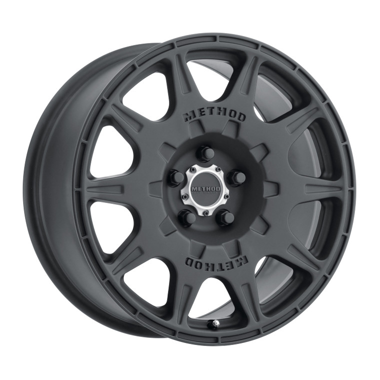 Method MR502 RALLY 17x8 +38mm Offset 5x100 67.1mm CB Matte Black Wheel