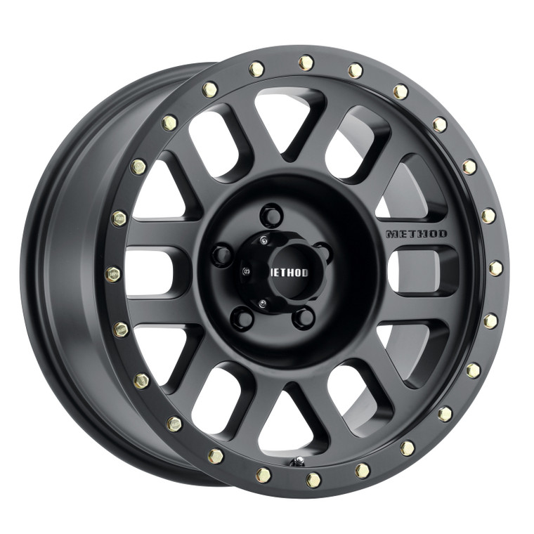 Method MR309 Grid 17x8.5 0mm Offset 5x5.5 108mm CB Matte Black Wheel