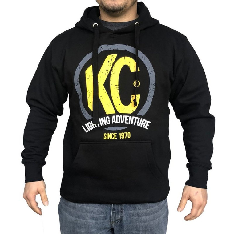 KC HiLiTES KC Logo Hoodie (X-Large) - Black