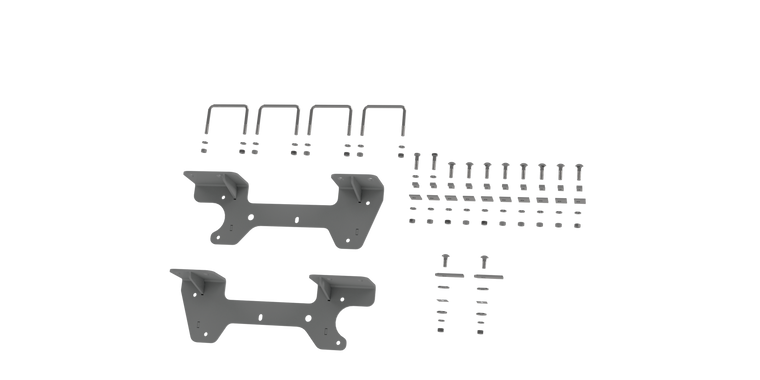 Custom Installation Brackets For Universal Mounting Rails For Some GM Trucks