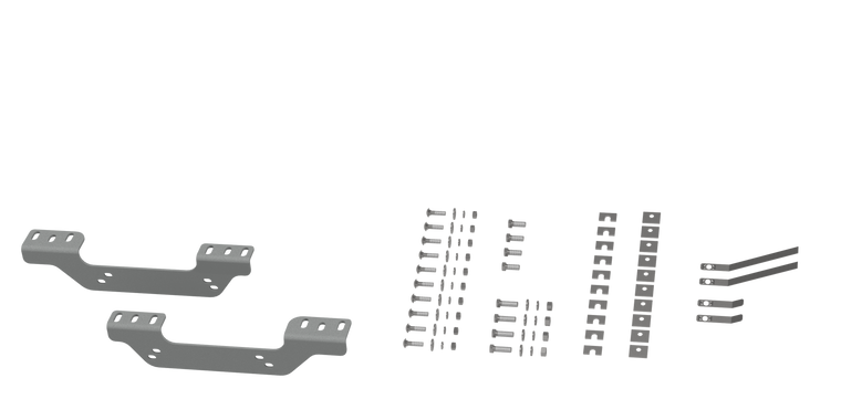 Custom Installation Brackets For Universal Mounting Rails For Some GM Trucks