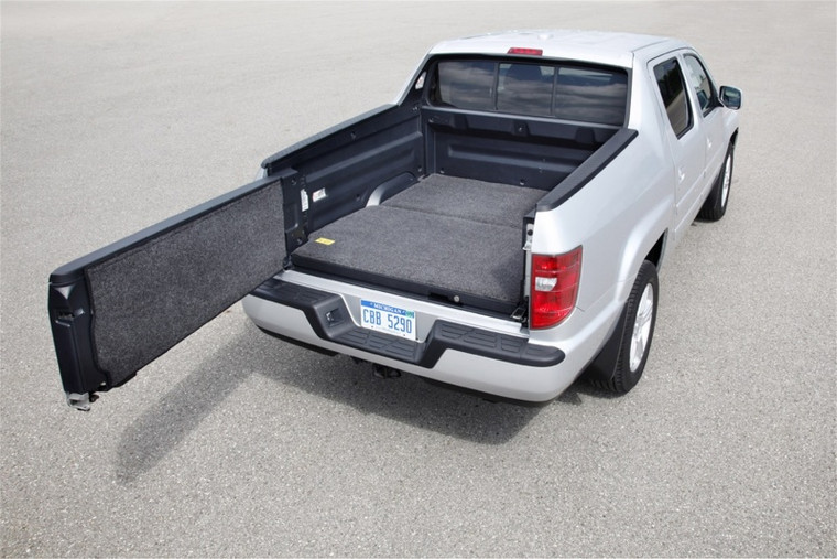 BedRug 2017+ Honda Ridgeline (2pc Floor) Mat (Use w/Spray-In & Non-Lined Bed)