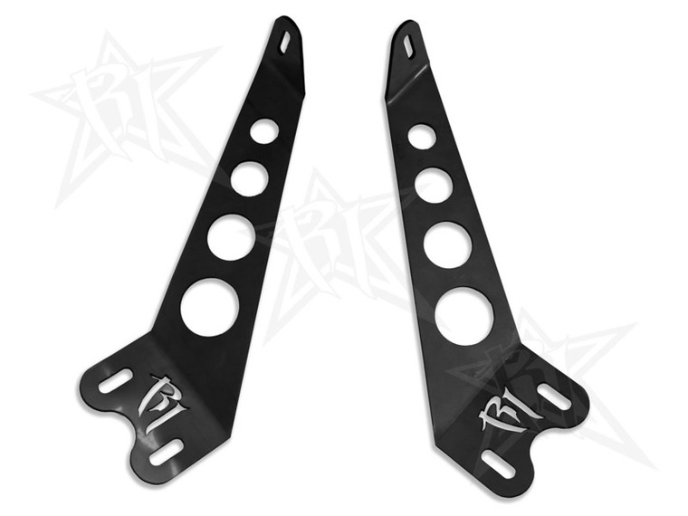 Rigid Industries Jeep JK - 10in E/SR-Series Bar Hood Mount Kit