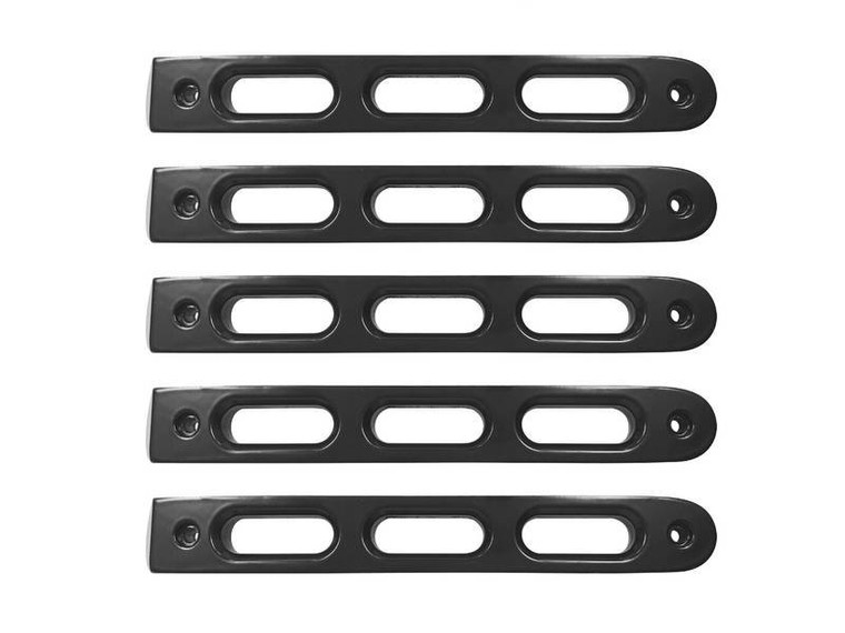 DV8 Offroad 2007-2018 Jeep JK Black Slot Style Door Handle Inserts - Set Of 5