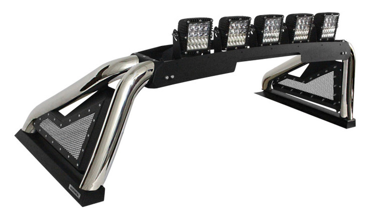 Go Rhino 15-20 Chevy Colorado Sport Bar 2.0 Complete Kit w/Sport Bar + Retractable Light Mnt 915600PS