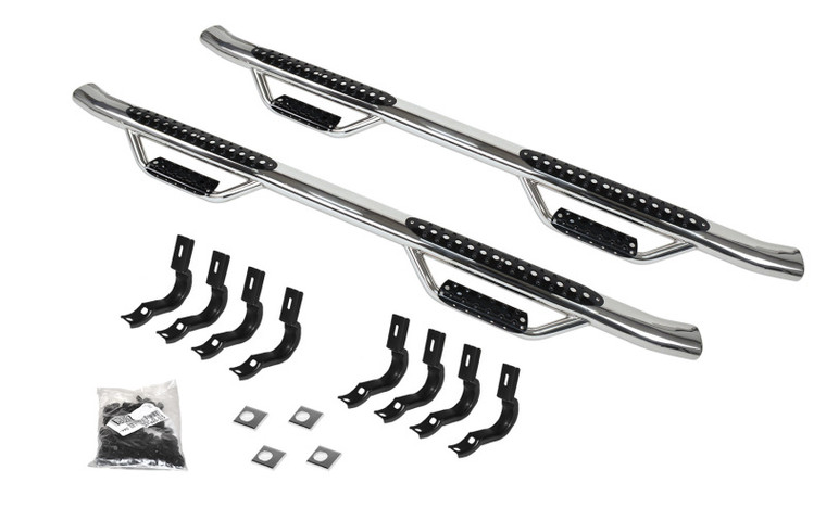 Go Rhino 14-18 GMC Sierra 1500 Dominator D4 SideSteps - Cab Length - SS