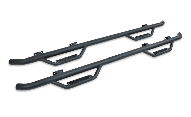 Go Rhino 09-14 Dodge Ram 1500 Dominator Classic D2 SideSteps - Cab Length - Tex Blk D24105T