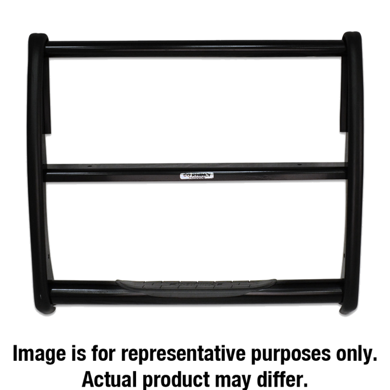 Go Rhino 17-19 Ford F-250/F-350 Super Duty 3000 Series StepGuard - Black (Center Grille Guard Only)