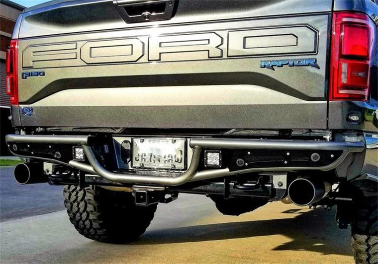 N-Fab RB-H Rear Bumper 17-18 Ford Raptor - Gloss Black - 1pc 1.75in Tubing