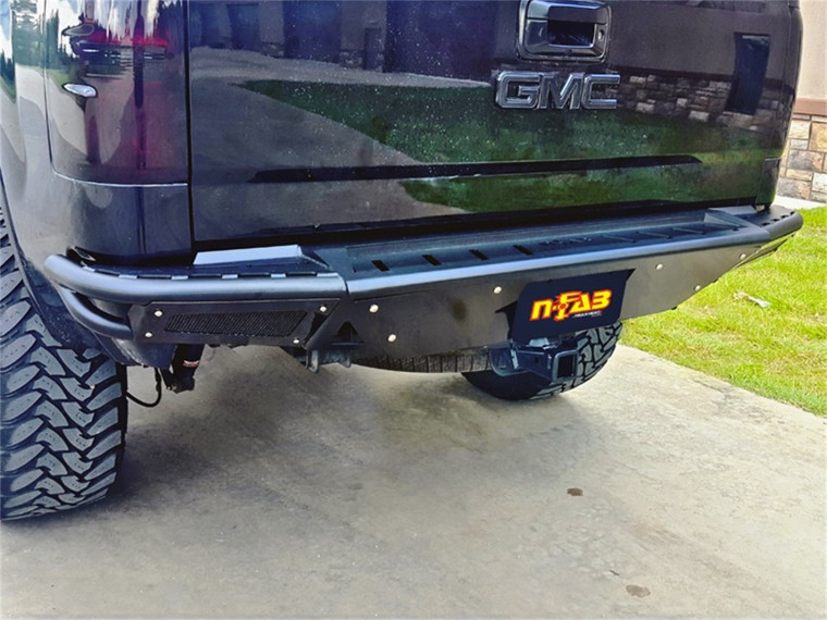 N-Fab RBS-H Rear Bumper 14-17 Chevy-GMC 1500 - Gloss Black