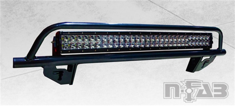 N-Fab Off Road Light Bar 2017 Ford F-250/350 Super Duty w/ Adaptive Cruise Control - Tex. Black