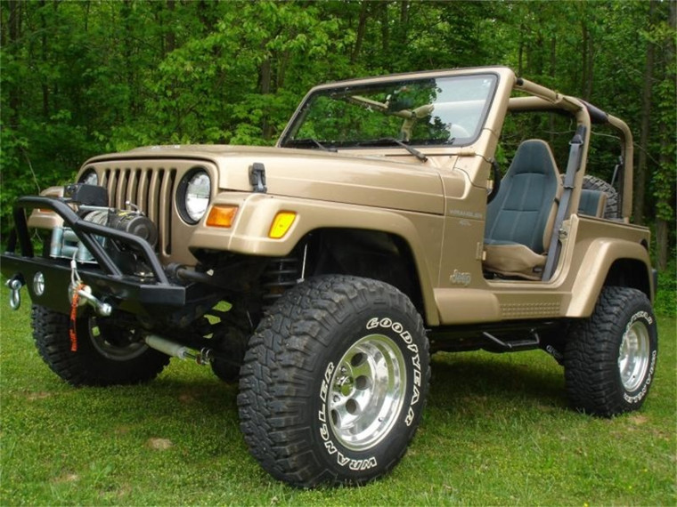 N-Fab Nerf Step 97-06 Jeep Wrangler-Unlimited TJ/BJ 2 Door All - Gloss Black - W2W - 3in