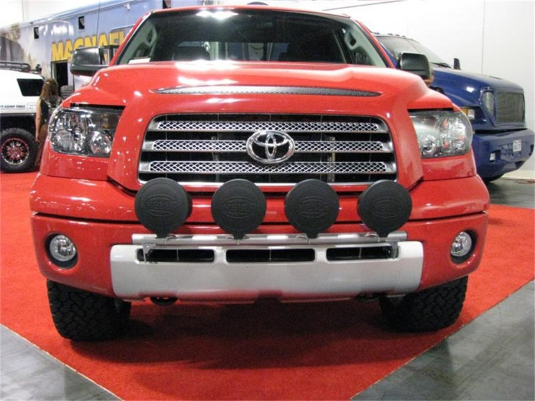 N-Fab Light Bar 07-13 Toyota Tundra - Gloss Black - Light Tabs