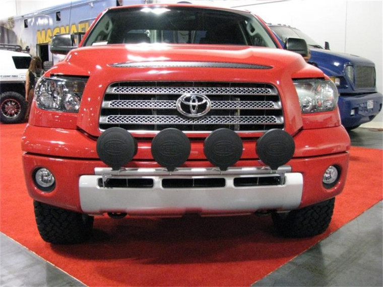 N-Fab Light Bar 07-13 Toyota Tundra - Gloss Black - Light Tabs