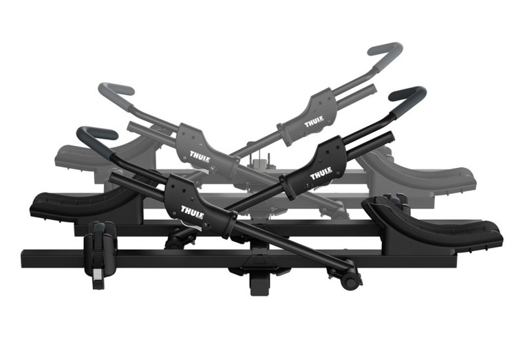 Thule T2 Classic 2 Bike Rack Add-On (Allows 4 Bike Capacity/2in. Receivers Only) - Black
