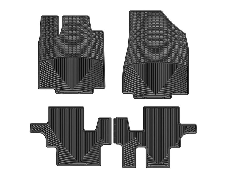 WeatherTech 03-09 Lexus GX Front and Rear Rubber Mats - Black