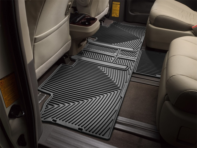 WeatherTech 11+ Toyota Sienna Rear Rubber Mats - Black W244