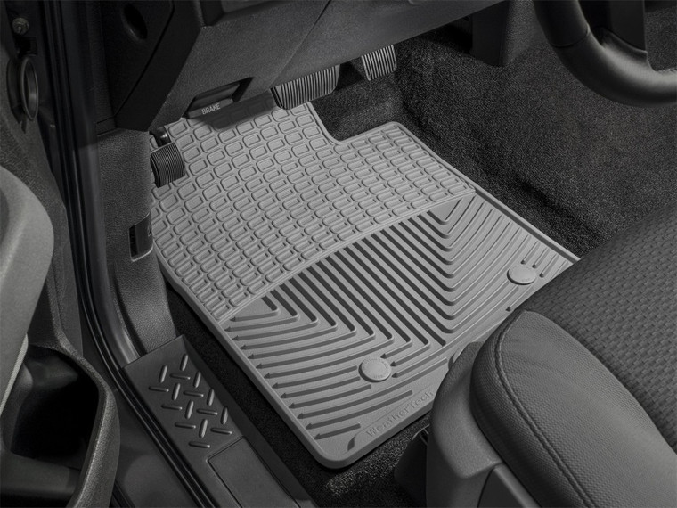 WeatherTech 10+ Lincoln MKZ Front Rubber Mats - Grey