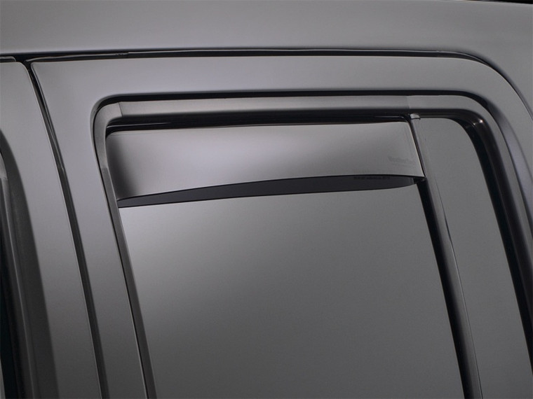 WeatherTech 12+ Hyundai Accent Rear Side Window Deflectors - Dark Smoke