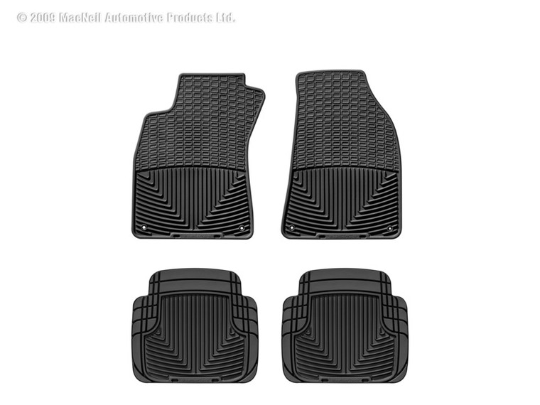 WeatherTech 95-11 Audi A6/S6 Front and Rear Rubber Mats - Black