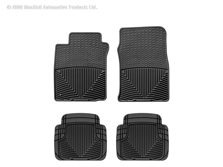 WeatherTech 00-06 Lincoln LS Front and Rear Rubber Mats - Black