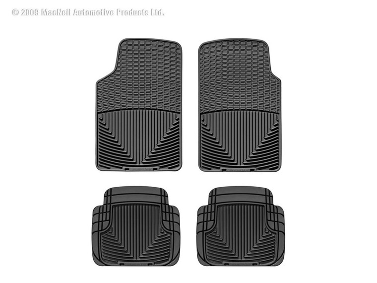 WeatherTech 98-05 Volvo C70 Front and Rear Rubber Mats - Black