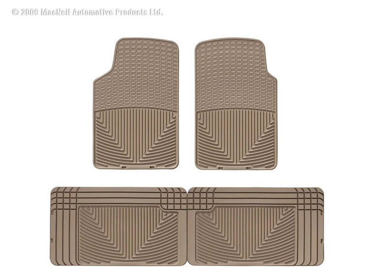 WeatherTech 91-04 Isuzu Rodeo Front and Rear Rubber Mats - Tan