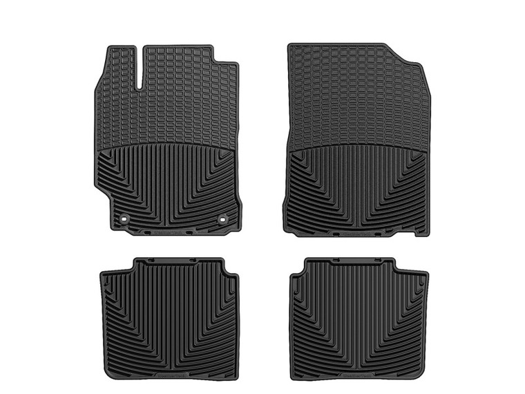 WeatherTech 12+ Toyota Camry Front and Rear Rubber Mats - Black W255-W256