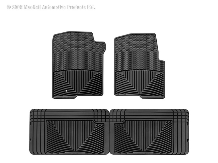 WeatherTech 04 Ford F-150 Front and Rear Rubber Mats - Black