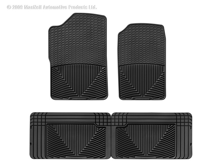 WeatherTech 80-99 GMC C/K Series Pickup Front and Rear Rubber Mats - Black