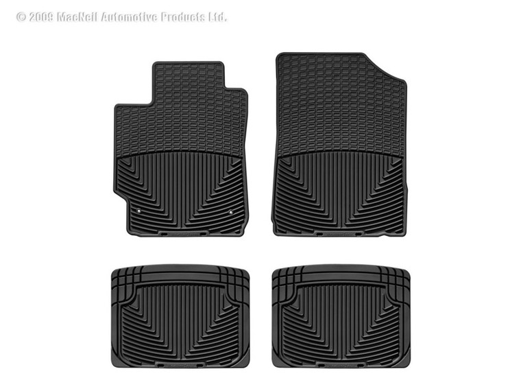 WeatherTech 03-08 Mazda Mazda 6 Front and Rear Rubber Mats - Black