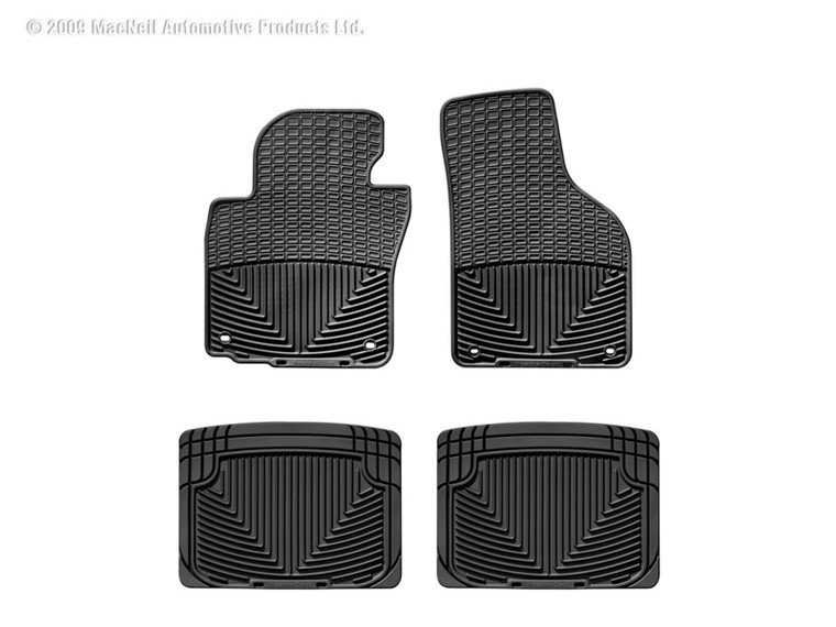 WeatherTech 06-10 Volkswagen Passat Front and Rear Rubber Mats - Black