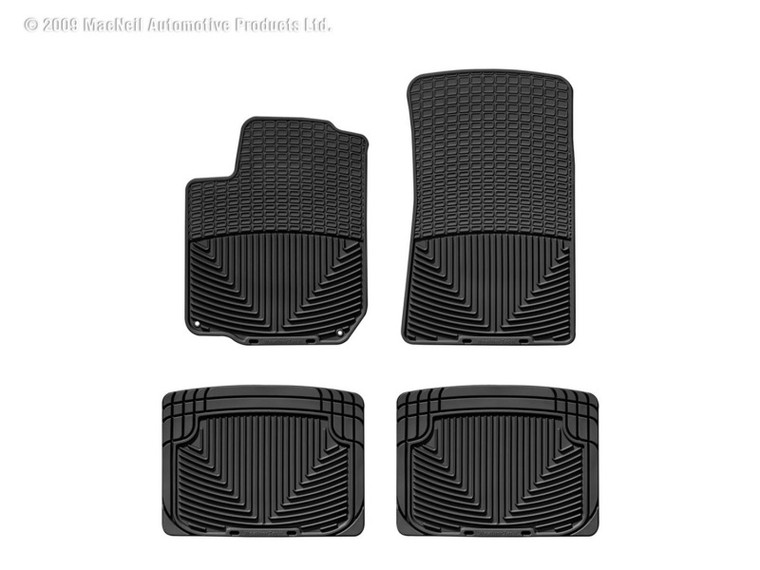 WeatherTech 93-05 Volkswagen Golf Front and Rear Rubber Mats - Black