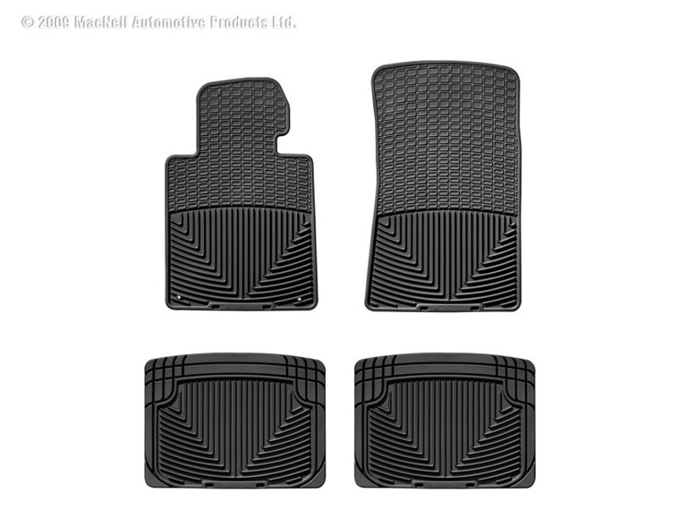 WeatherTech 77-88 Porsche 924 Front and Rear Rubber Mats - Black