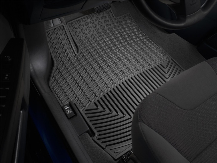 WeatherTech 2013+ Jeep Grand Cherokee Front and Rear Rubber Floor Mats - Black