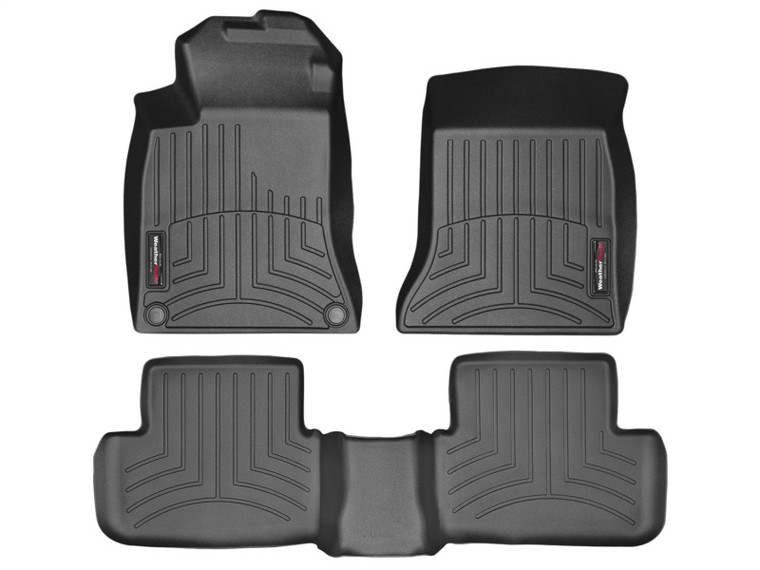 WeatherTech 14+ Mercedes-Benz CLA-Class Front and Rear Floorliners - Black