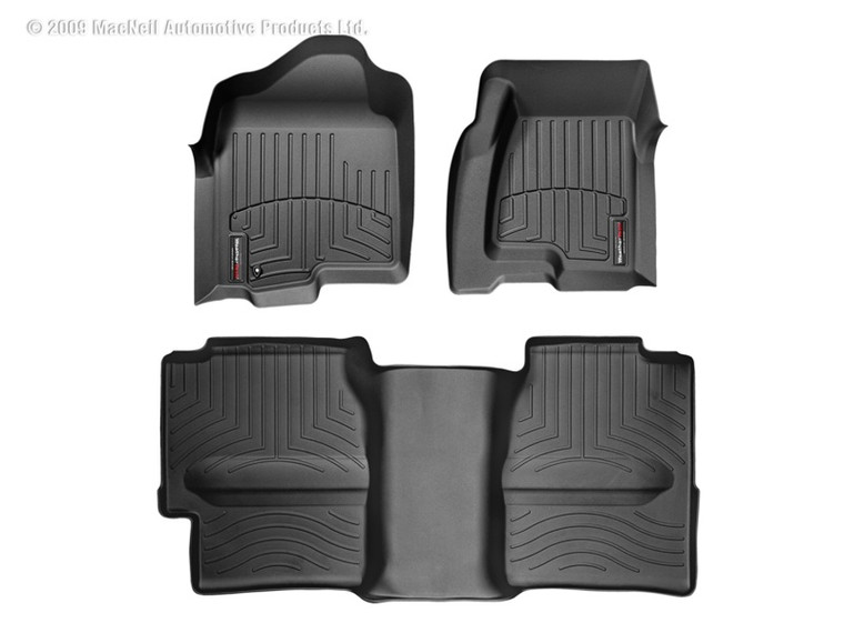 WeatherTech 99-06 Chevrolet Silverado Front and Rear Floorliners - Black