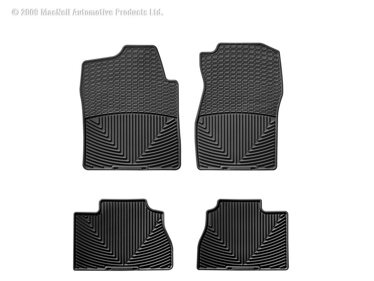 WeatherTech 07 Chevrolet Silverado Front and Rear Rubber Mats - Black