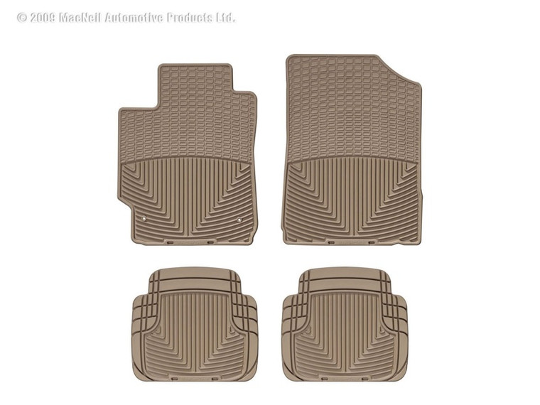 WeatherTech 07-10 Kia Optima Front and Rear Rubber Mats - Tan