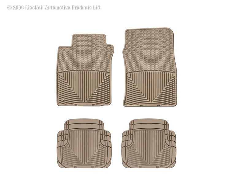 WeatherTech 00-06 Lincoln LS Front and Rear Rubber Mats - Tan