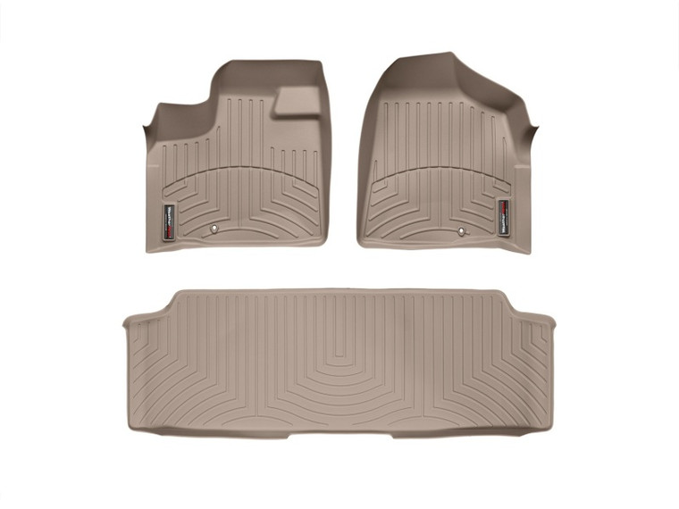 WeatherTech 11+ Chrysler Town & Country Van Front and Rear Floorliners - Tan