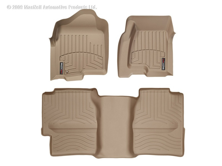 WeatherTech 99-06 Chevrolet Silverado Front and Rear Floorliners - Tan