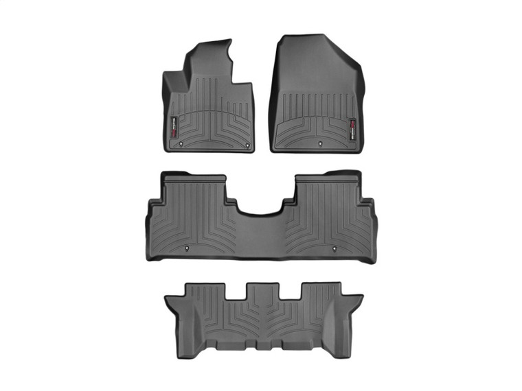 WeatherTech 16+ Kia Sorento Front/Rear/Rear FloorLiners - Black