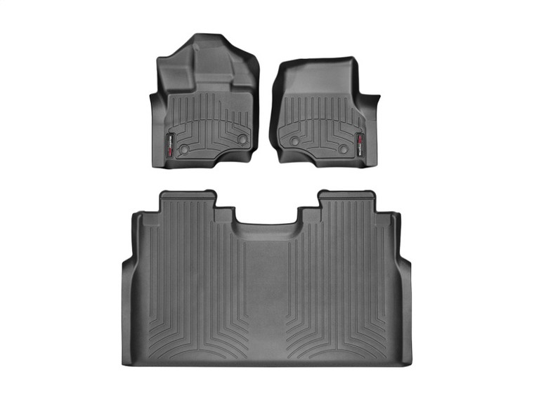 WeatherTech 15 Ford F-150 (Supercrew Only)  Front and Rear FloorLiners - Black