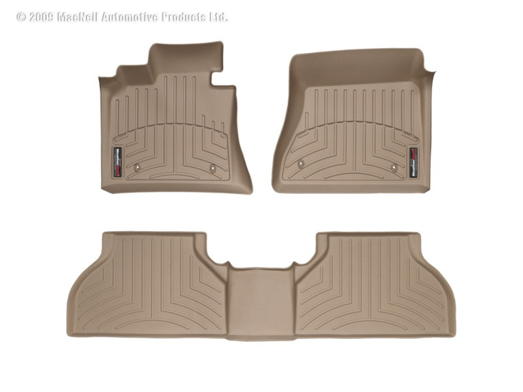 WeatherTech 14+ Honda Civic Front and Rear FloorLiners-Black Fits Coupe Only