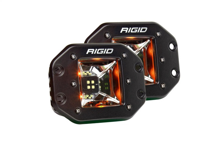Rigid Industries Radiance 3in Amber Backlight - Flush Mount - Pair